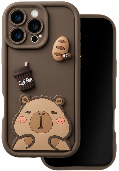 Case for Samsung Galaxy S26 S942, OEM, Ultra Trendy 3D Capybara, Brown