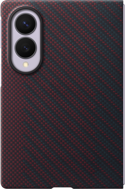 Case for Samsung Galaxy Z Fold8 F971, Carbon Magnet Case, Red EF-KF971SREGWW