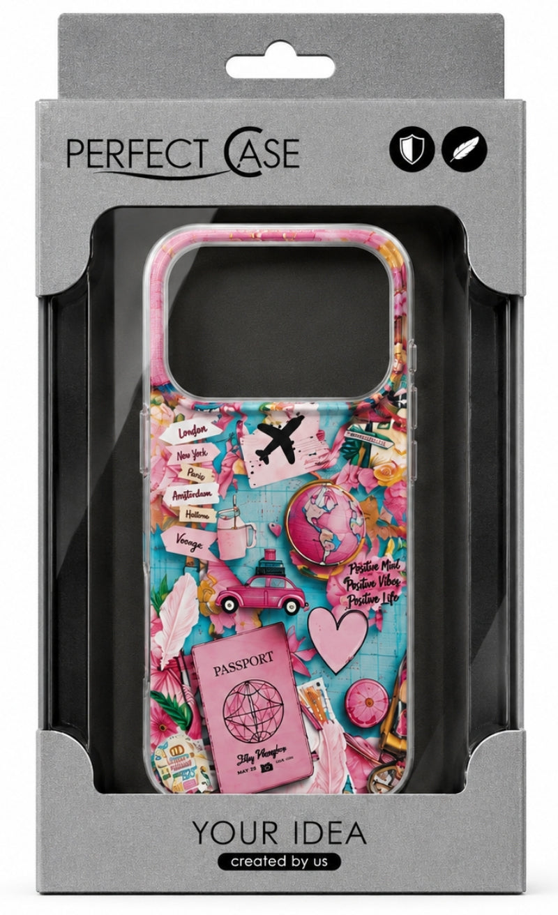 Case for Samsung Galaxy A07 5G A076 / A07 4G A075, Perfect Case, Dreamora Pink Flight, Multicolor