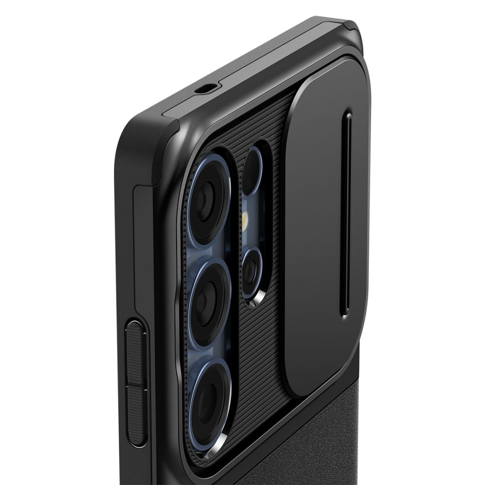 Case for Samsung Galaxy S25 Ultra S938, Spigen, OPTIK ARMOR, Black ACS08969