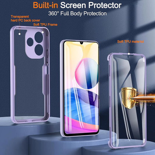 Case for Samsung Galaxy A06 A065, Techsuit, ColorVerse 360, Black