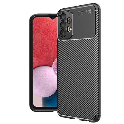 Case for Samsung Galaxy A13 A135, Techsuit, CarbonFiber, Black