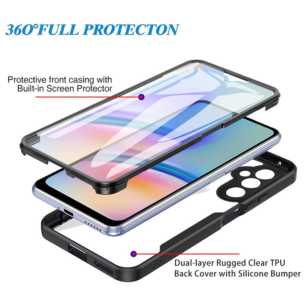 Case for Samsung Galaxy A15 5G A156 / A15 A155, Techsuit, ColorVerse 360, Black