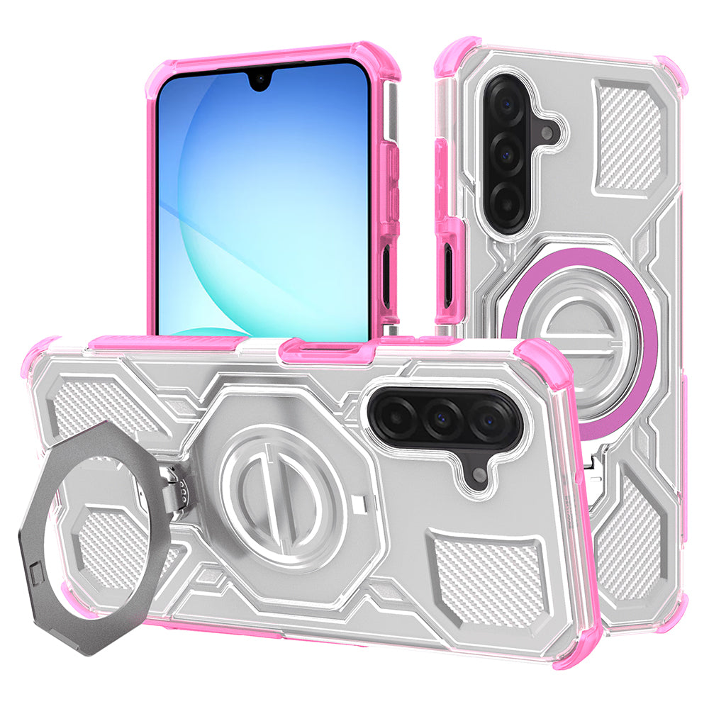 Case for Samsung Galaxy A17 4G / A17 5G, Techsuit, Carbon Shield Pro, Pink