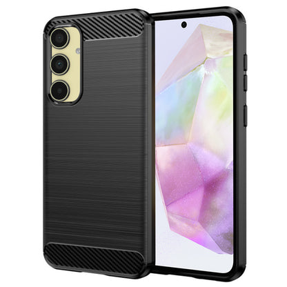 Case for Samsung Galaxy A35 5G A356, Techsuit, Carbon, Black