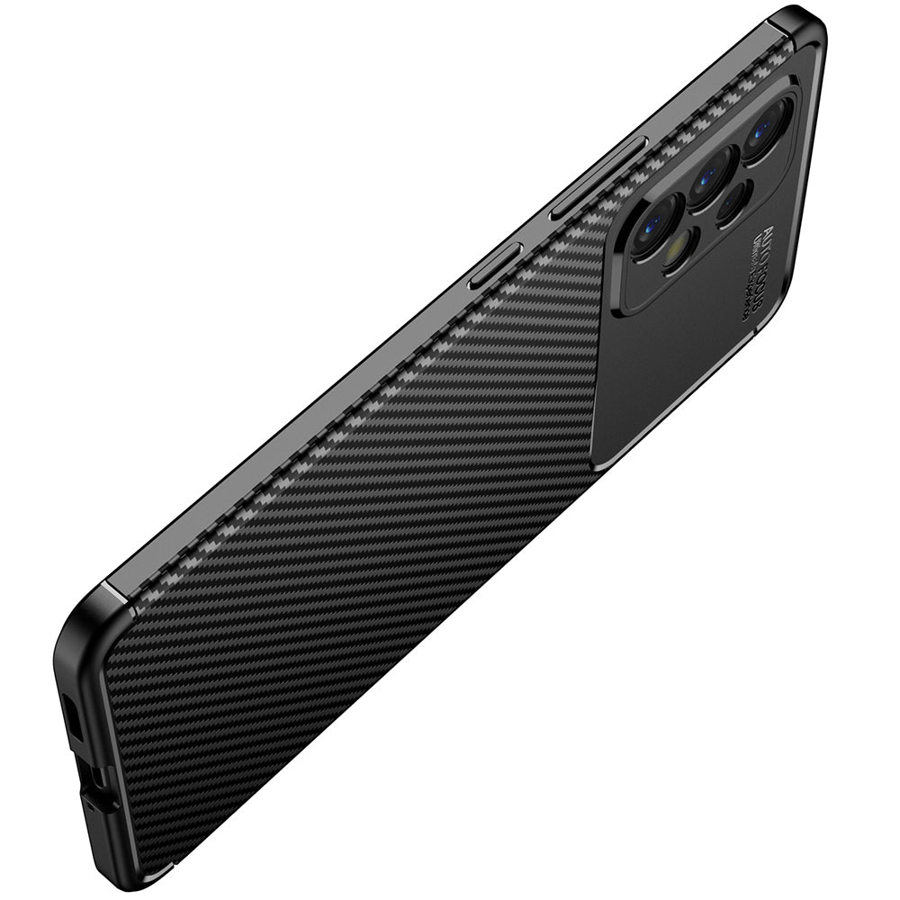 Case for Samsung Galaxy A53 5G A536, Techsuit, CarbonFiber, Black