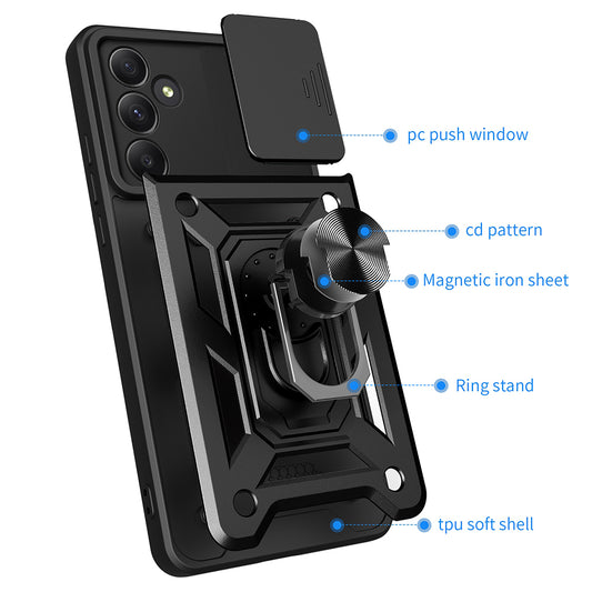 Case for Samsung Galaxy A55 5G A556, Techsuit, CamShield, Blue