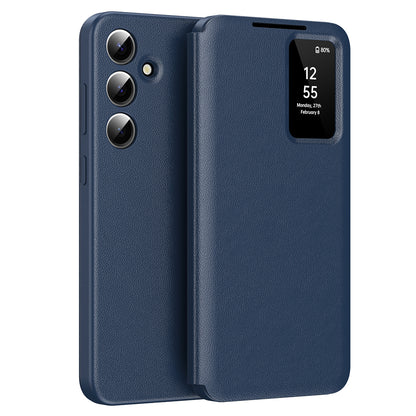 Case for Samsung Galaxy A56 A566, Techsuit, SmartView, Blue