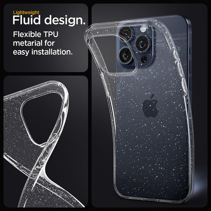 Case for Samsung Galaxy A56 A566, Techsuit, SparkleSkin, Transparent