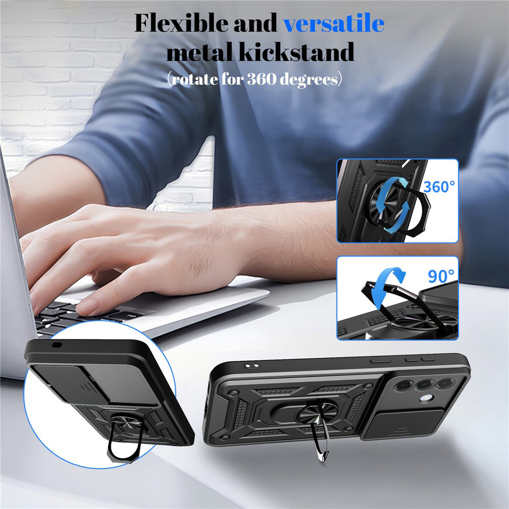 Case for Samsung Galaxy A57 5G, Techsuit, CamShield, Rose Gold