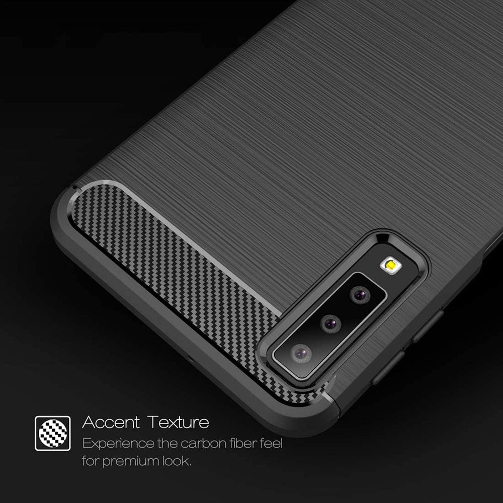 Case for Samsung Galaxy A7 (2018) A750, Techsuit, Carbon, Black