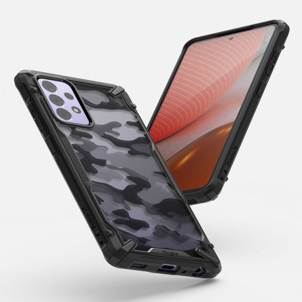 Case for Samsung Galaxy A72 A725 / A72 5G A726, Ringke, Fusion X Design, Camouflage