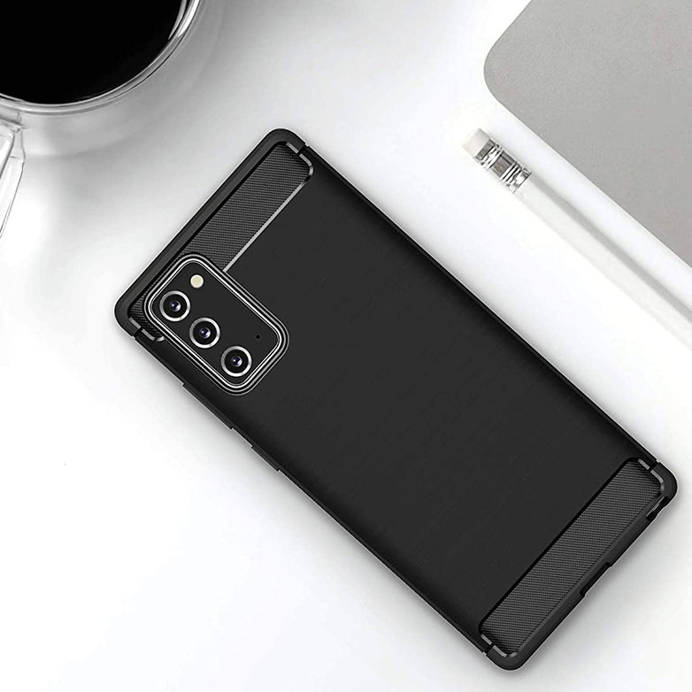 Case for Samsung Galaxy Note 20 5G N981 / Note 20 N980, Techsuit, Carbon, Black
