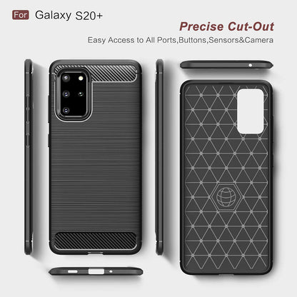 Case for Samsung Galaxy S20+ 5G G986 / S20+ G985, Techsuit, Carbon, Black