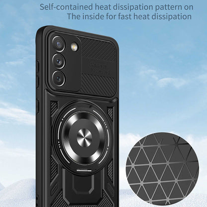 Case for Samsung Galaxy S21 FE 5G G990, Techsuit, RuggedCam, Black