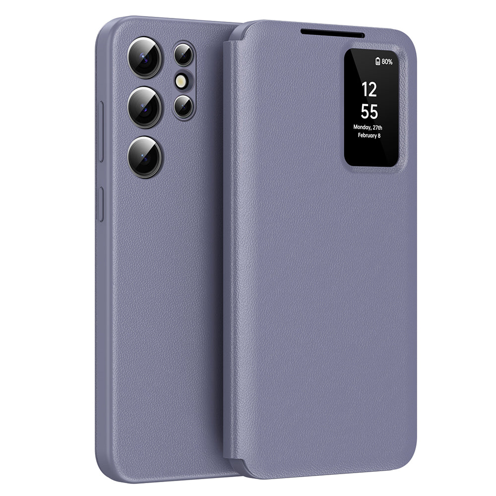 Case for Samsung Galaxy S22 Ultra 5G S908, Techsuit, SmartView, Purple
