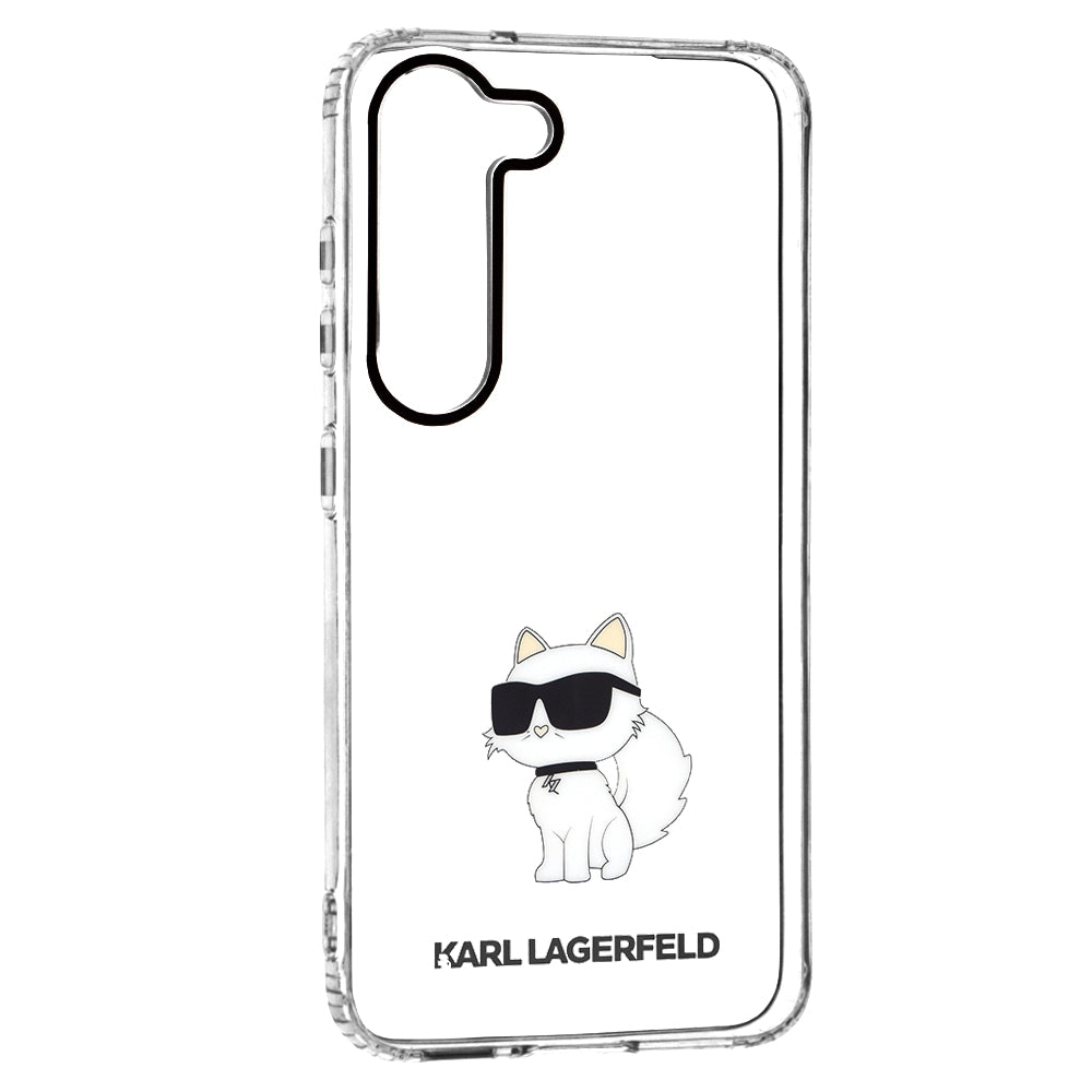 Case for Samsung Galaxy S23 S911, Karl Lagerfeld, Ikonik Choupette, Transparent