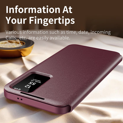 Case for Samsung Galaxy S23 S911, Techsuit, SmartView, Red