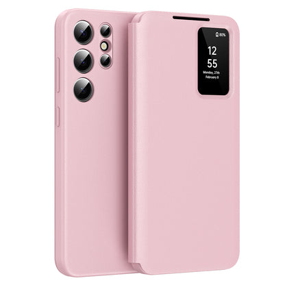 Case for Samsung Galaxy S23 Ultra S918, Techsuit, SmartView, Pink