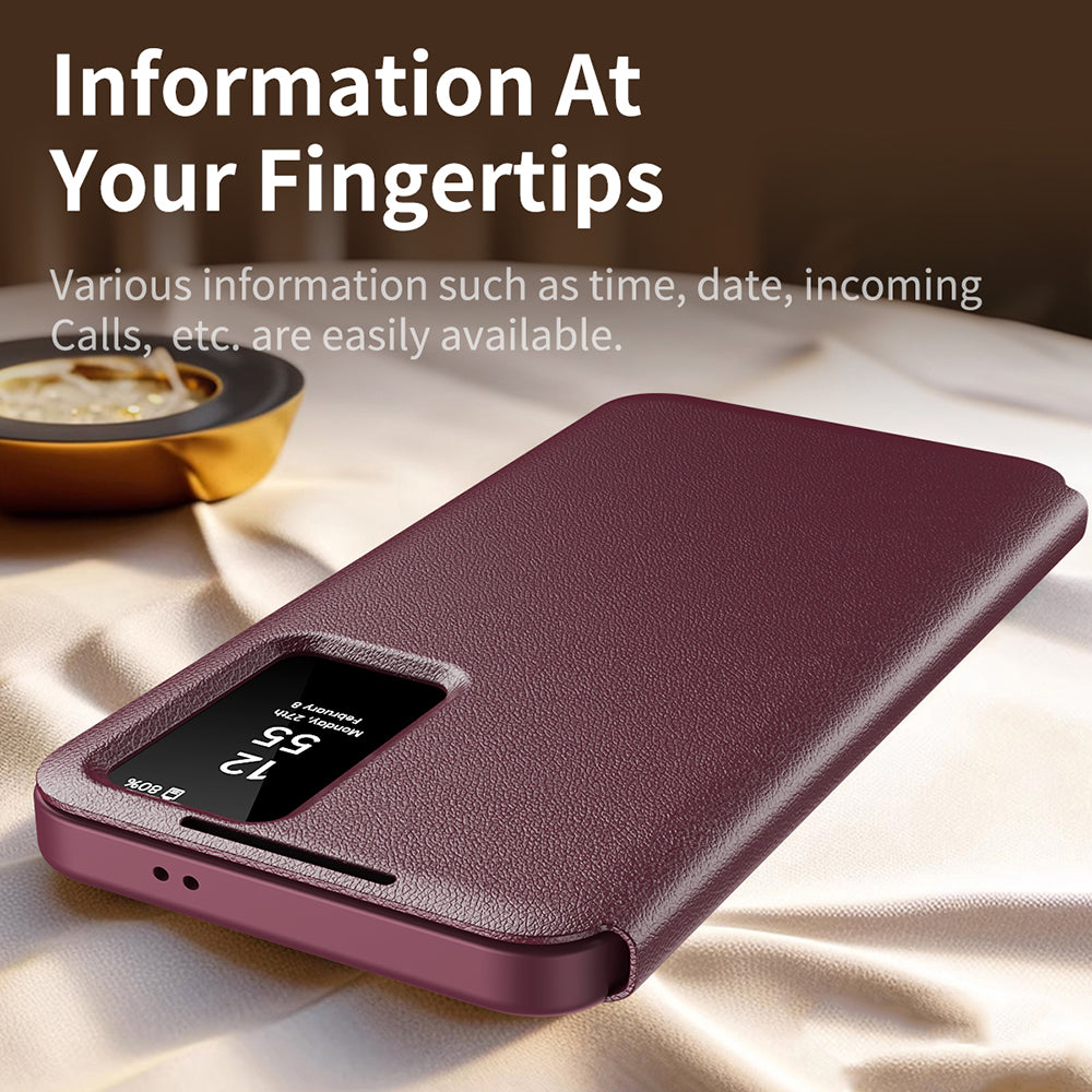 Case for Samsung Galaxy S24 FE S721, Techsuit, SmartView, Red