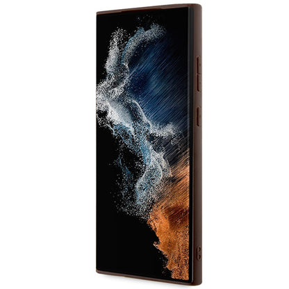 Case for Samsung Galaxy S24 Ultra S928, Guess, 4G Big Logo, Brown