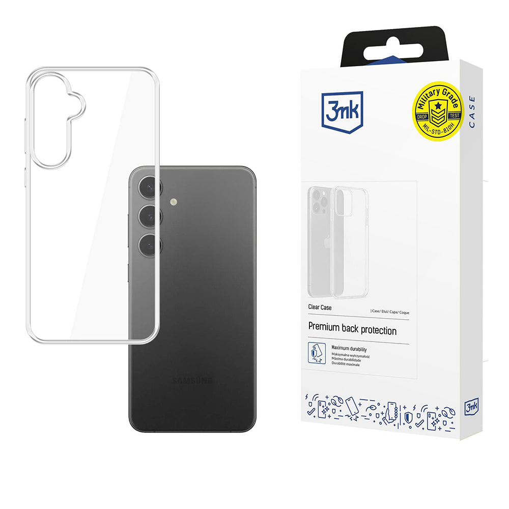 Case for Samsung Galaxy S25+ S936, 3MK, Clear, Transparent