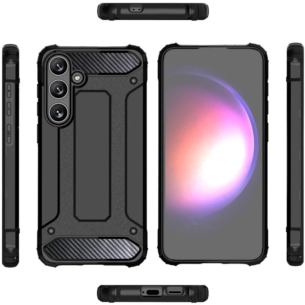 Case for Samsung Galaxy S25+ S936, Techsuit, Hybrid Armor, Black