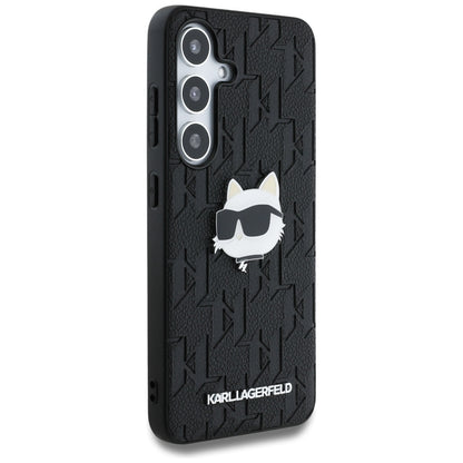 Case for Samsung Galaxy S25 S931, Karl Lagerfeld, Monogram Choupette's Head, Black