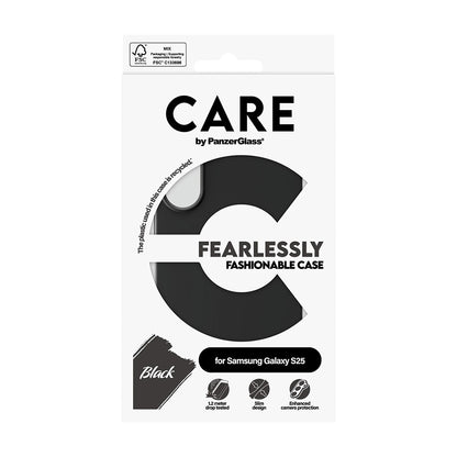 Case for Samsung Galaxy S25 S931, PanzerGlass, Fashionable Care, Black