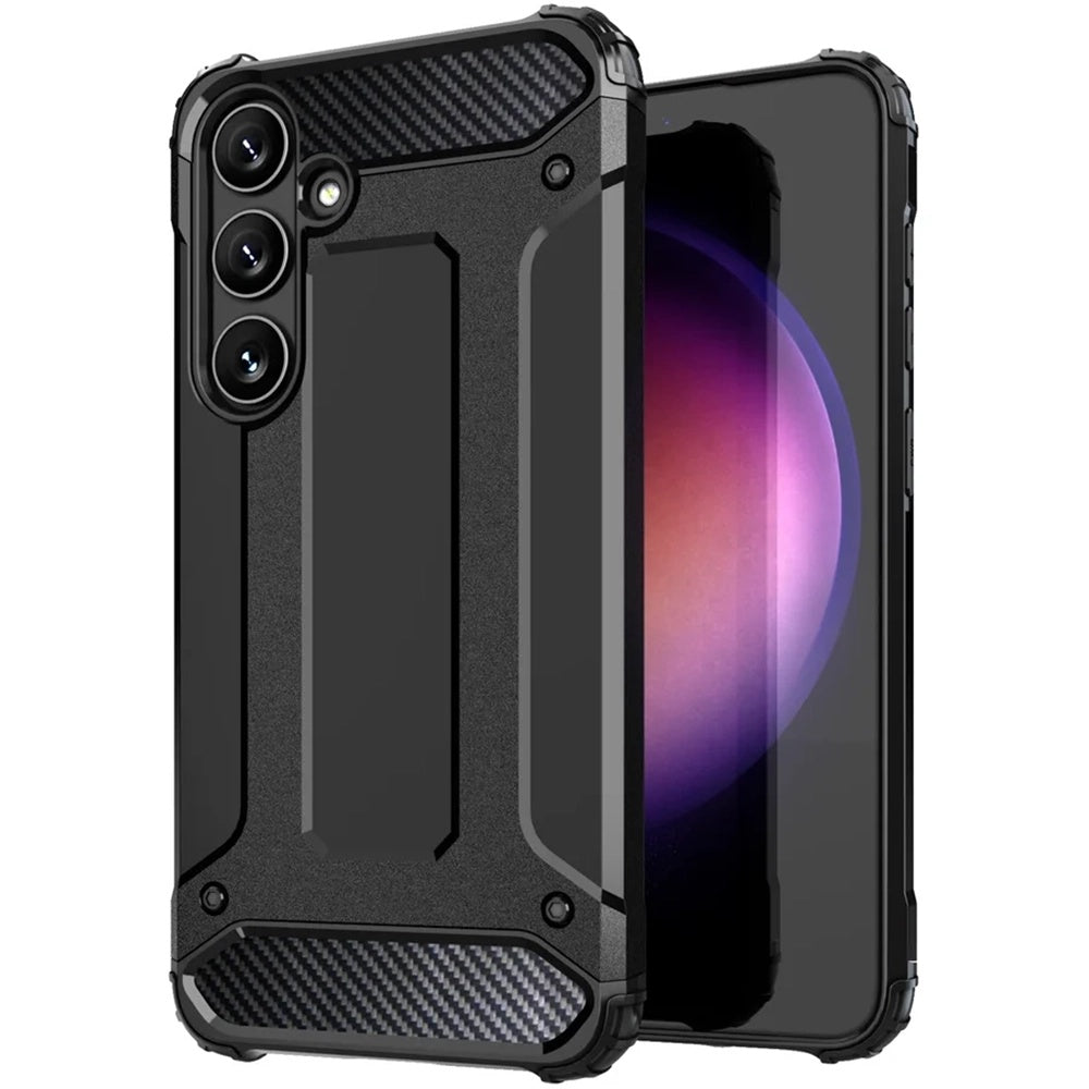 Case for Samsung Galaxy S25 S931, Techsuit, Hybrid Armor, Black