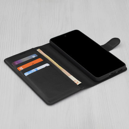 Case for Samsung Galaxy S26 Plus S947, Techsuit, Leather Folio, Black