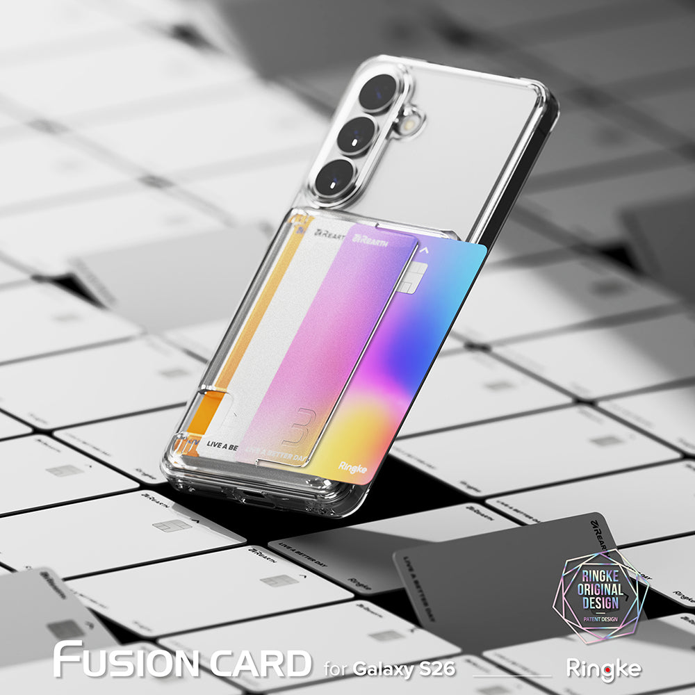 Case for Samsung Galaxy S26 S942, Ringke, Fusion Card, Transparent