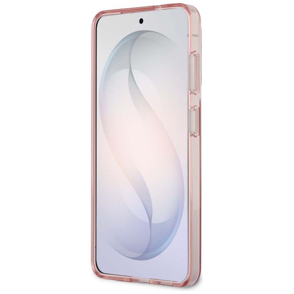 MagSafe Case for Samsung Galaxy S26 S942, Guess, IML Gradient Triangle Logo, Pink