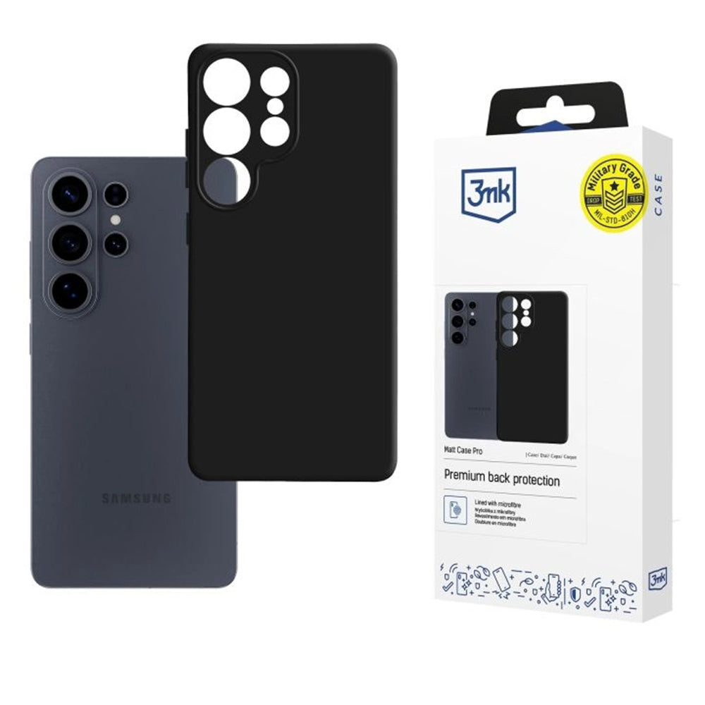 Case for Samsung Galaxy S26 Ultra S948, 3MK, Pro, Matte Black