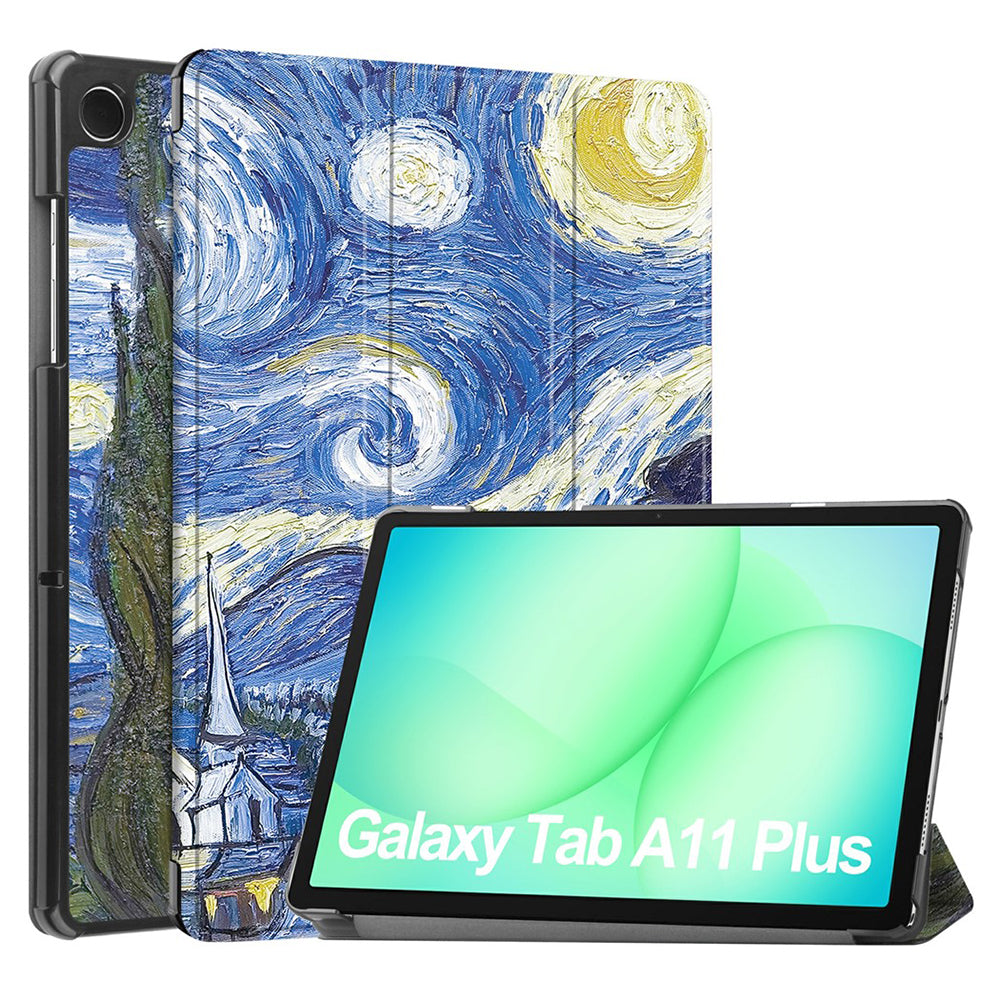 Case for Samsung Galaxy Tab A11+ / Tab A9+, Techsuit, FoldPro Starry Night, Multicolor