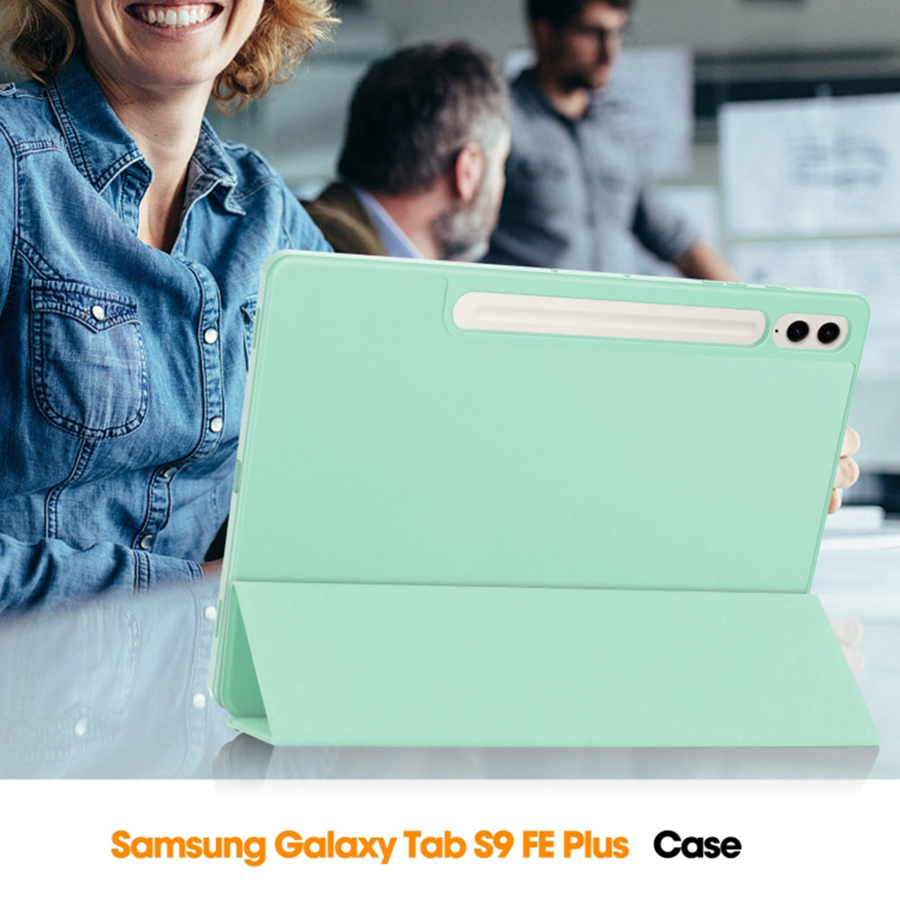 Case for Samsung Galaxy Tab S10 Ultra / Tab S9 Ultra, Techsuit, Flex Trifold, Gray