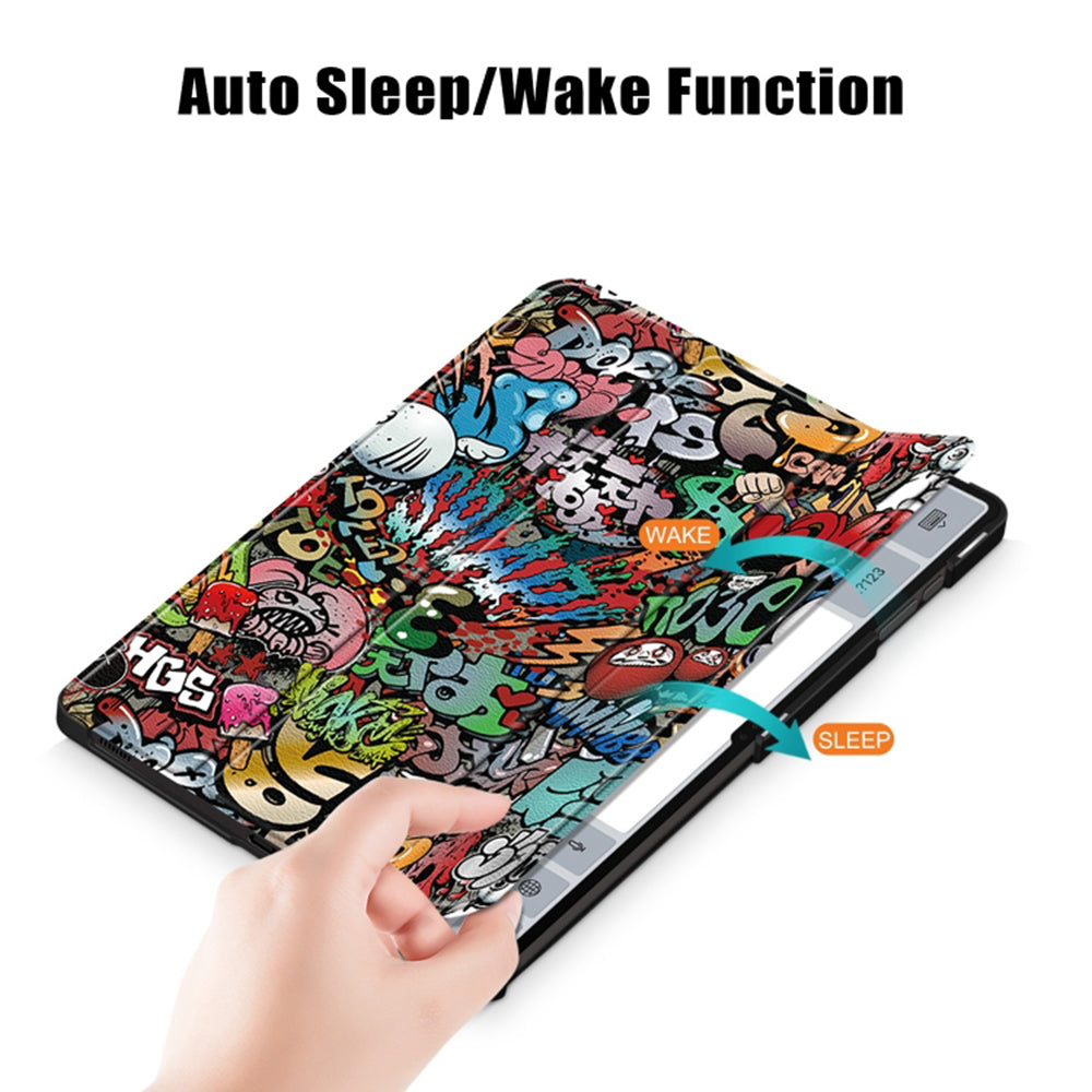Case for Samsung Galaxy Tab S8 Ultra, Techsuit, FoldPro Urban Vibe, Multicolor