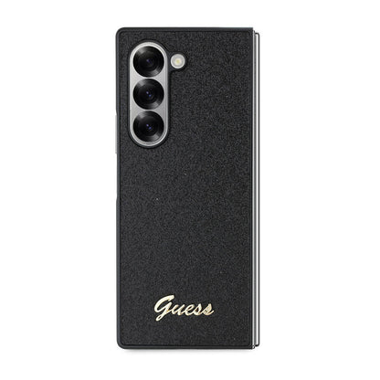 Case for Samsung Galaxy Z Fold6 F956, Guess, Glitter Script, Black