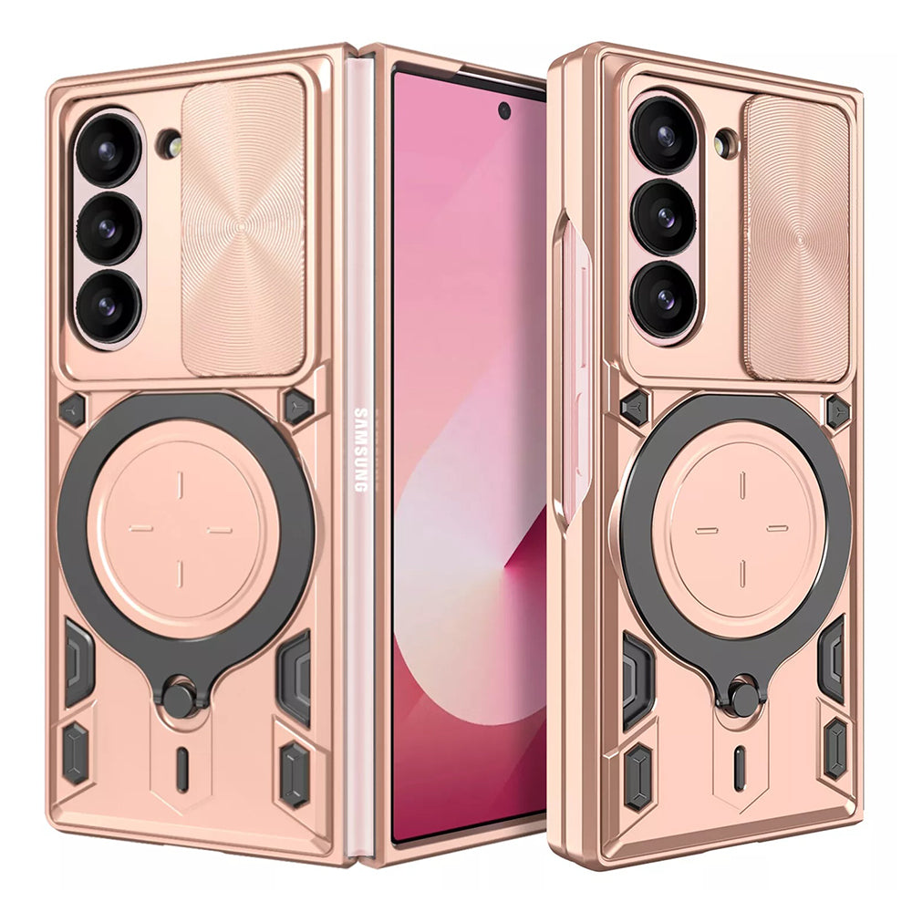 Case for Samsung Galaxy Z Fold6 F956, Techsuit, CamGuard Pro, Rose Gold