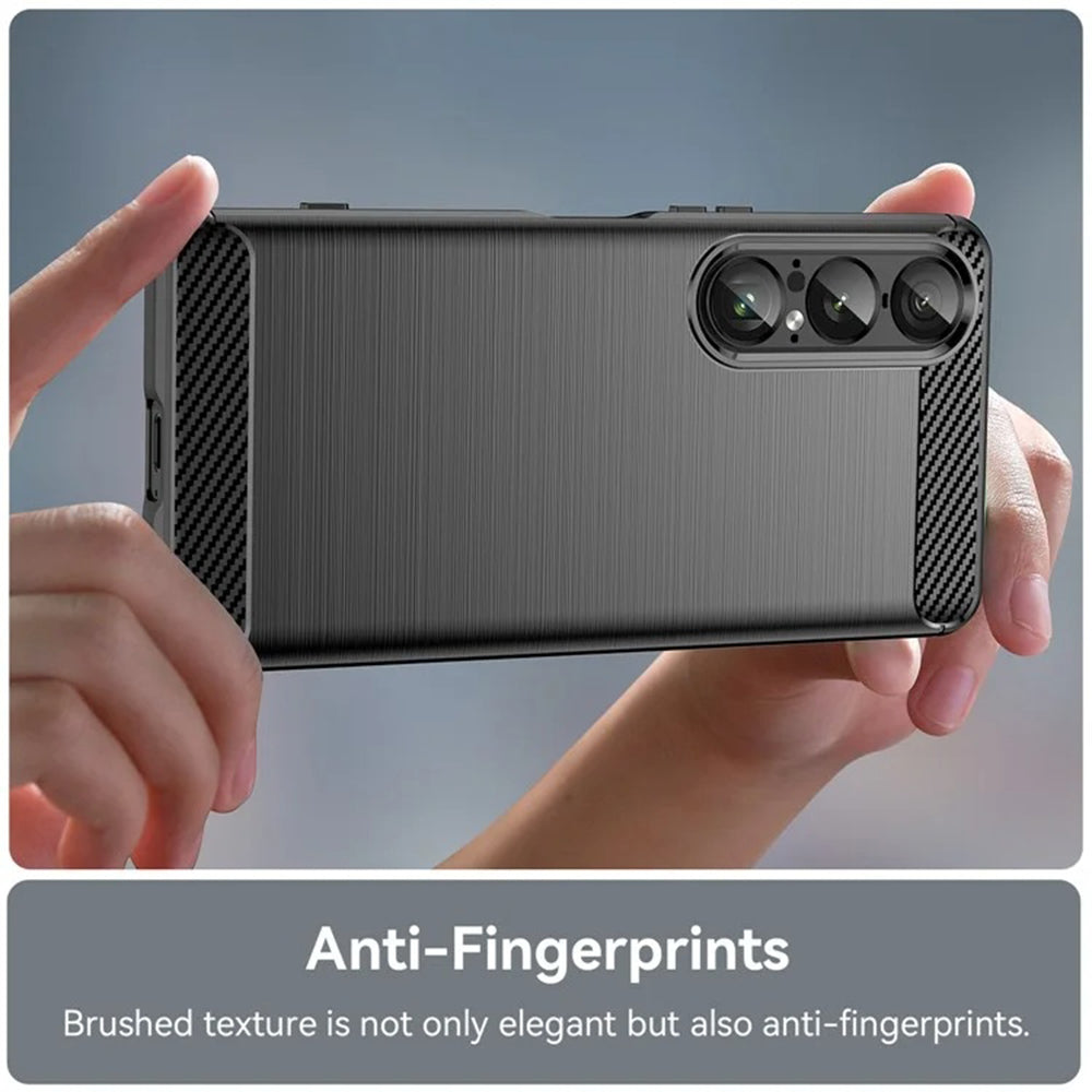 Case for Sony Xperia 1 VII, Techsuit, Carbon, Black