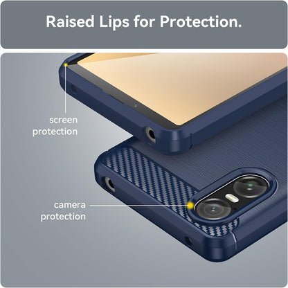Case for Sony Xperia 10 VI, Techsuit, Carbon, Black