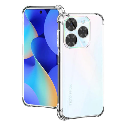 Case for Tecno Spark 20 Pro, Techsuit, Shockproof Clear, Transparent