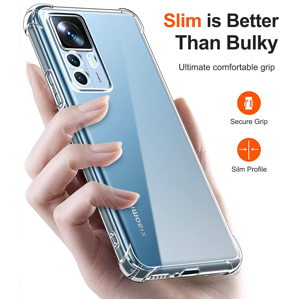 Case for Xiaomi 12T / 12T Pro, Techsuit, Shockproof Clear, Transparent
