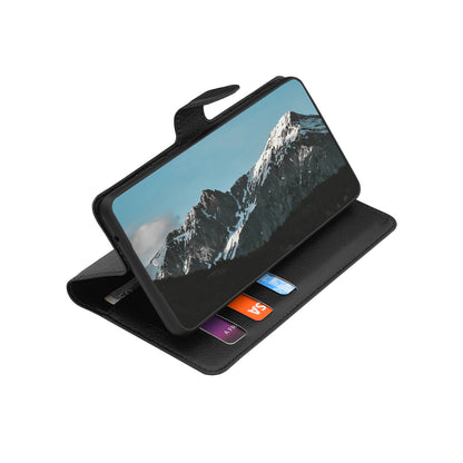 Case for Xiaomi 17T Pro, Techsuit, Leather Folio, Black