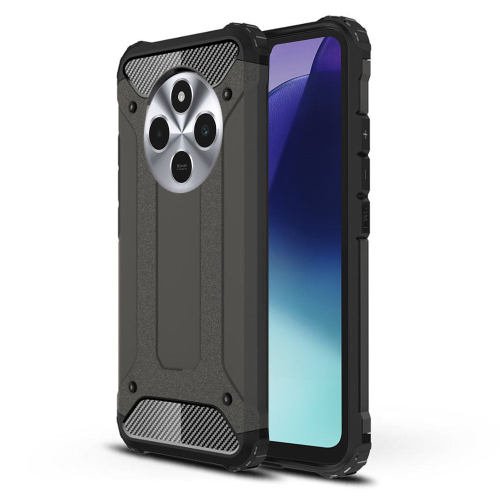 Case for Xiaomi Poco C75 / Redmi 14C, Techsuit, Hybrid Armor, Black