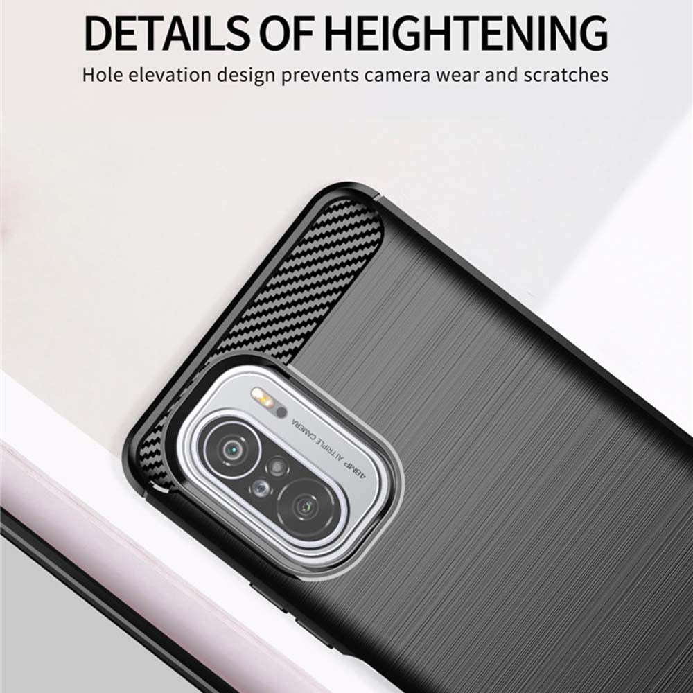 Case for Xiaomi Poco F3 / Mi 11i, Techsuit, Carbon, Black