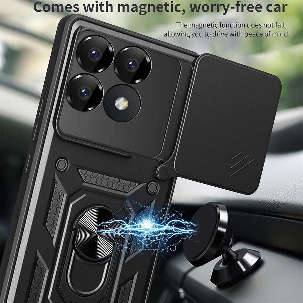 Case for Xiaomi Poco F6 Pro, Techsuit, CamShield, Green