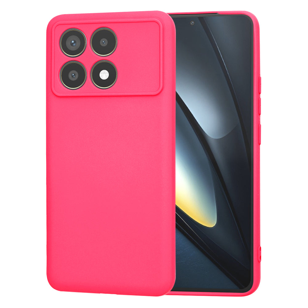Case for Xiaomi Poco F6 Pro, Techsuit, SoftFlex, Dark Pink