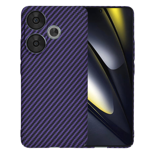 Case for Xiaomi Poco F6, Techsuit, Carbonite FiberShell, Purple