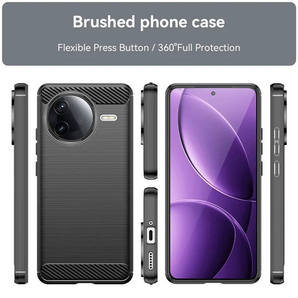 Case for Xiaomi Poco F7 Ultra, Techsuit, Carbon, Black